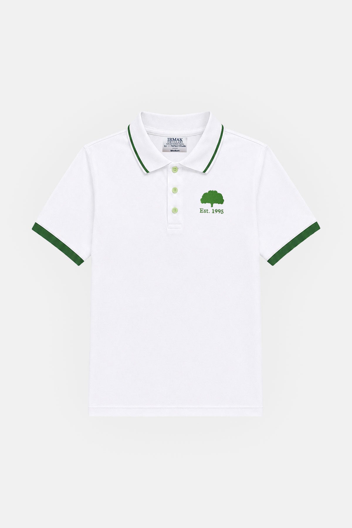 Polo Yaka T-shirt - Lise - Beyaz
