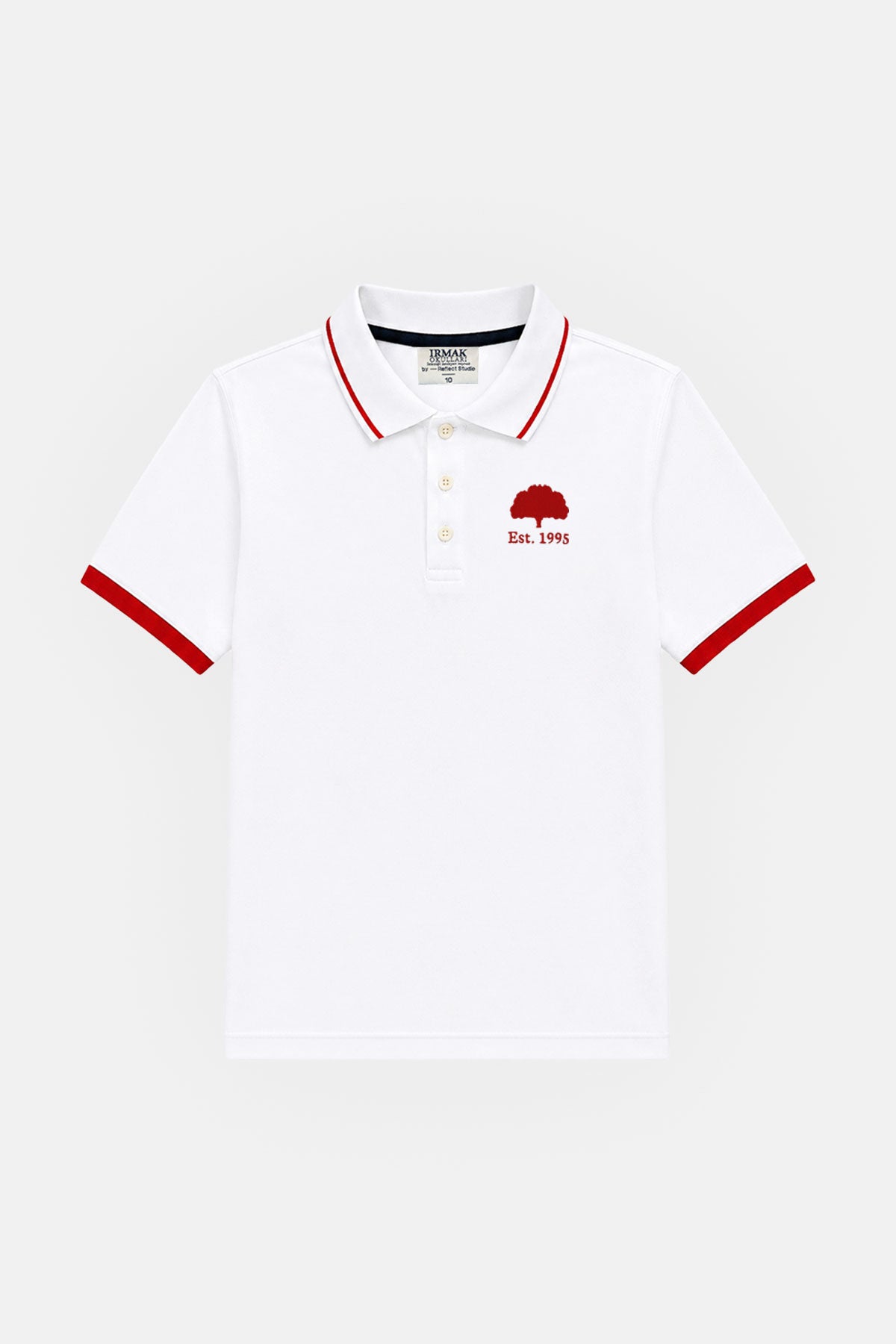 Polo Yaka T-shirt - Ortaokul - Beyaz
