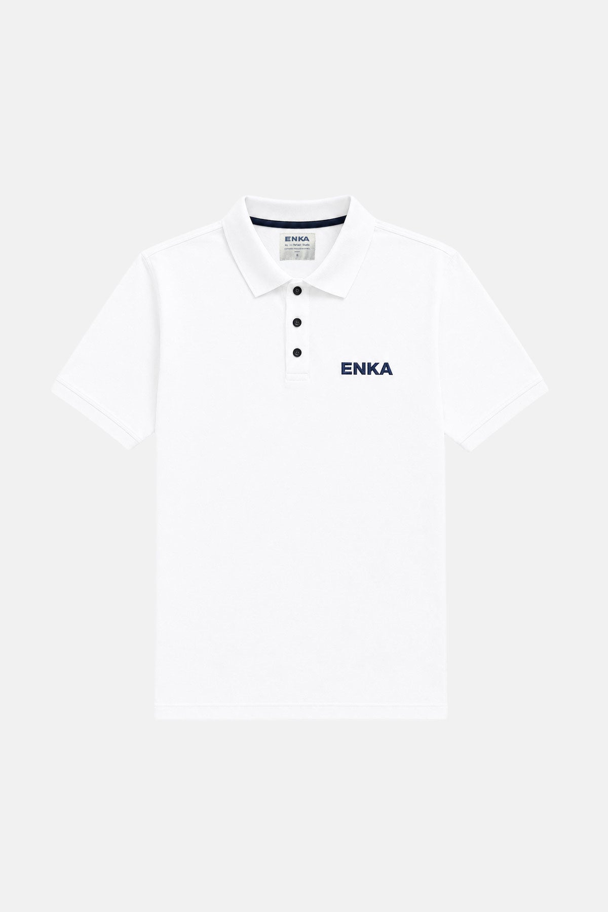 ENKA Polo Yaka T-shirt - Beyaz